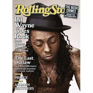  Lil Wayne, 2009 Rolling Stone Cover Poster by Peter Yang 