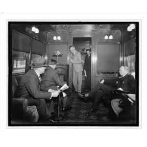  Historic Print (L) [Train interior with men]