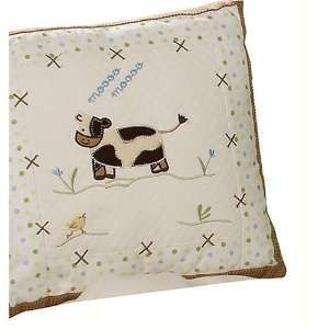  Sumersault Moo Cow Decorative Cushion: Baby