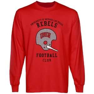  UNLV Rebels Club Long Sleeve T Shirt   Scarlet Sports 