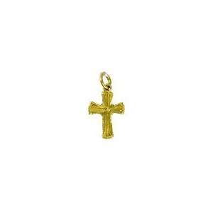  Gold Vermeil Small Wire Wrapped Cross Pendant Everything 