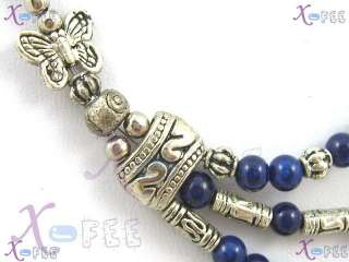New Tibetan Silver Fashion Butterfly Tribal Jewelry Lapis Lazuli Beads 