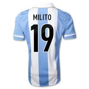  adidas Argentina 11/12 D. MILITO Home Soccer Jersey 