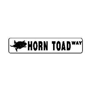  HORN TOAD WAY lizard endangered street sign