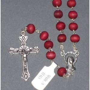  7 mm Rose Scent wooden ROSARY  16 1/2 long Everything 