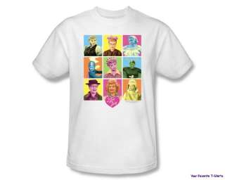 Licensed I Love Lucy So Many Faces Adult Shirt S 3XL  