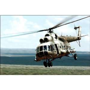  Mil Mi 8 HIP Russian Helicopter   24x36 Poster 