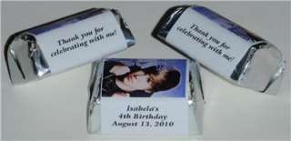 30 JUSTIN BIEBER BIRTHDAY FAVORS CANDY WRAPPER LABELS  