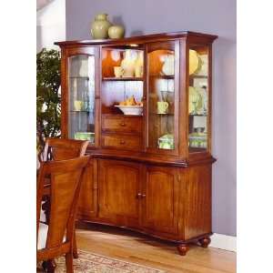   Collection Hardwood China Cabinet /Buffet Hutch: Home & Kitchen