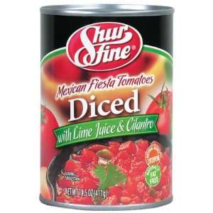 Shurfine Mexican Fiesta Tomatoes Diced with Lime Juice & Cilantro   24 