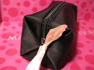 MARY KAY BLACK AND PINK SMALL MAKEUP BAG WITH PINK BOW  