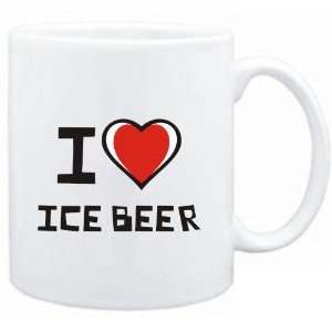  Mug White I love Ice beer  Drinks