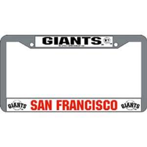  San Francisco Giants MLB Chrome License Plate Frame 