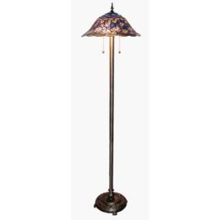  Tiffany Stained Glass Floor Lamp Peacock patterns Lamps 