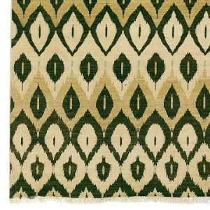   Home Hand Woven Ikat Pattern Rug, 9 x 12, Green: Home & Kitchen
