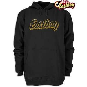  Eastbay Mens Gold Logo Hoody ( sz. S, Black ): Sports 