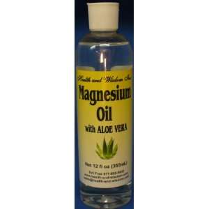  Health and Wisdom Magnesium Oil with Aloe Vera 12 oz Health 
