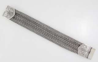 Weave Wave Braid Wristband Bali 925 Sterling Silver Bracelet 