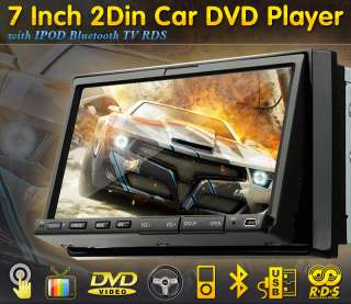   Down Car Stereo DVD CD VCD TV AM/FM Player MIC Ipod Bluetooth  
