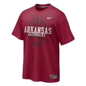  Arkansas Razorbacks NCAA Practice T Shirt (Red) Sports 