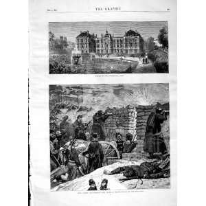    1871 PALACE LUXEMBOURG PARIS COMMUNE INSURGENTS WAR