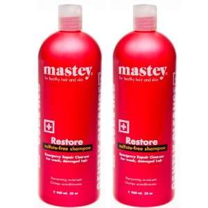 Mastey Restore Sulfate Free Shampoo 32oz (Pack of 2 