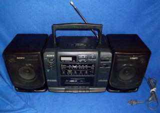 SONY Boombox CFD 530 CD~Cassette~AM/FM Radio~Mega Bass With Detachable 
