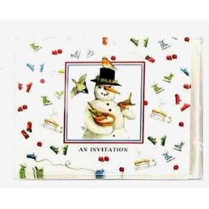   Snowman An Invitation 10 Pack Inv Case Pack 96   364394 Toys & Games