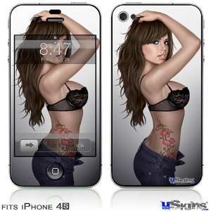  iPhone 4S Skin   Brit Pin Up Girl 