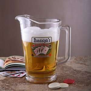   Day Gifts   Personalized Pub Pitcher   Poker Room