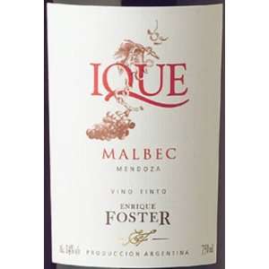   2010 Bodega Enrique Foster Ique Malbec 750ml: Grocery & Gourmet Food