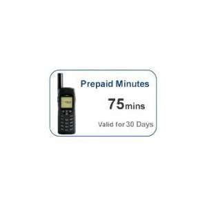    75 Prepaid Minutes for Iridium Satellite Phone Electronics