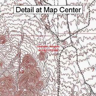 USGS Topographic Quadrangle Map   Chandler Heights, Arizona (Folded 
