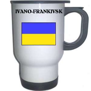  Ukraine   IVANO FRANKIVSK White Stainless Steel Mug 
