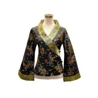  Black Silk Velvet Mandarin Jacket, Chinese Clothing 