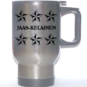Personal Name Gift   JAAS KELAINEN Stainless Steel Mug (black design 