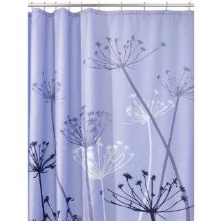   Thistle 72 Inch by 72 Inch Shower Curtain, Gray/Blue: Home & Kitchen