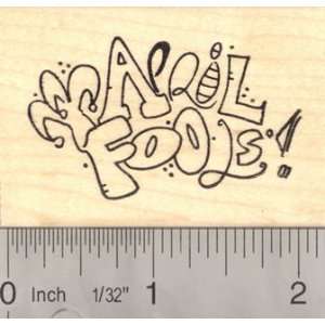    April Fools Day Rubber Stamp, Jester Arts, Crafts & Sewing