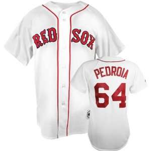  Dustin Pedroia Majestic MLB Home Replica #64 Boston Red 