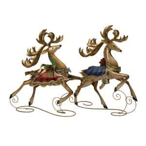   and Prancer Reindeer Christmas Table Top Figures 19 Home & Kitchen
