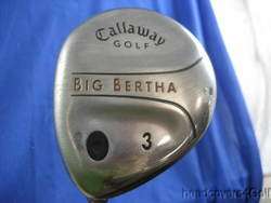 LH CALLAWAY BIG BERTHA 2004 15* 3 WOOD GRAPHITE REGULAR  
