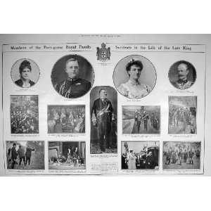   1908 PORTUGAL ROYAL FAMILY AMELIE KING CARLOS LOUBET: Home & Kitchen