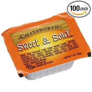 Chatsworth Sweet & Sour Sauce, 1 Ounce Cups (Pack of 100):  