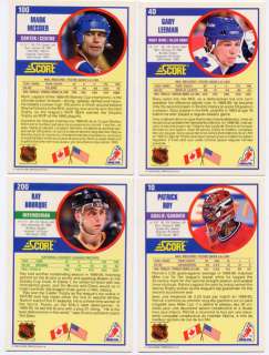 1990 Score Hockey Gary Leeman PROMO Rare Sample Card  