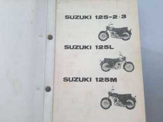 Suzuki K125 2 3 L M Original Part List Book [ USED ]  