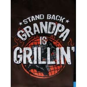  Apron with attitude Stand Back GRANDPA is Grillin funny 