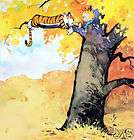 Calvin and Hobbes Tree Watercolor Poster Print 24 x 24