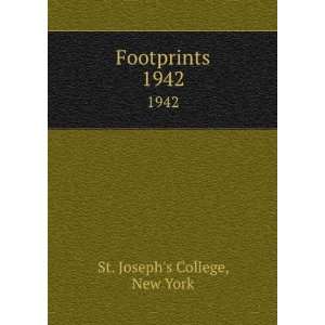  Footprints. 1942 New York St. Josephs College Books