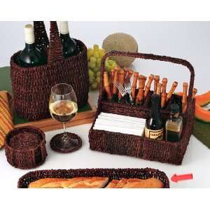  Abaca Brown Color French Bread Tray
