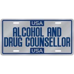  New  Usa Alcohol And Drug Counsellor  License Plate 